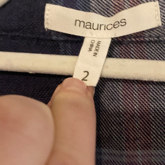 Maurices Blue and Pink Flannel - Picture 2 of 2